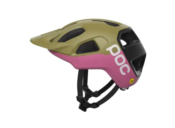 POC Cularis Helm Olivine Green Matt/Thulite Pink Matt