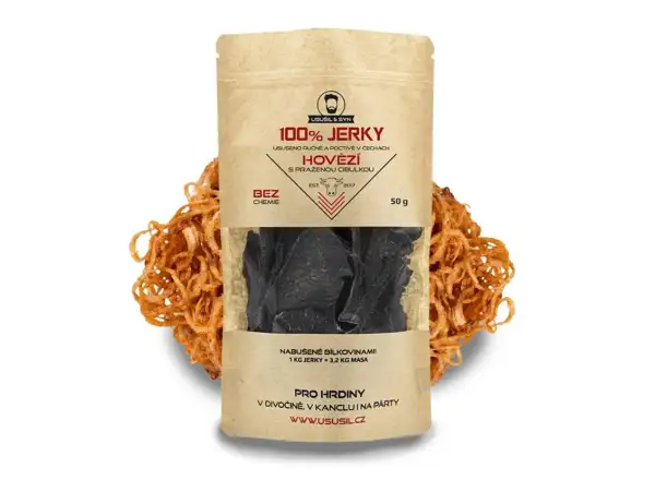 Trocken & Sohn 100% JERKY Rindfleisch mit gerösteten Zwiebeln 150 g