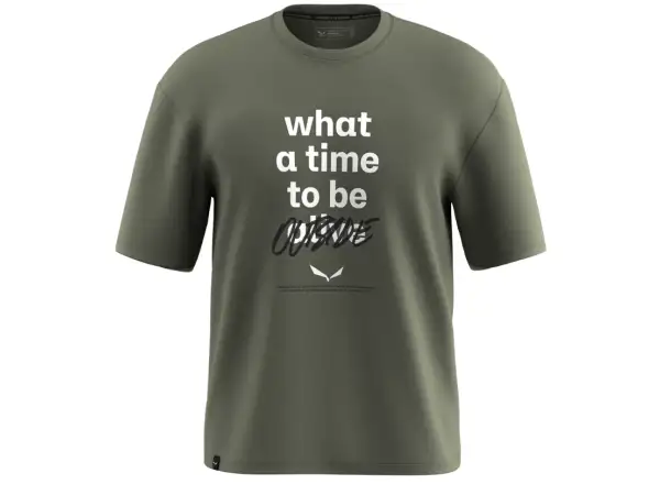 Salewa Eagle Outside Loose Herren T-Shirt Faded Green