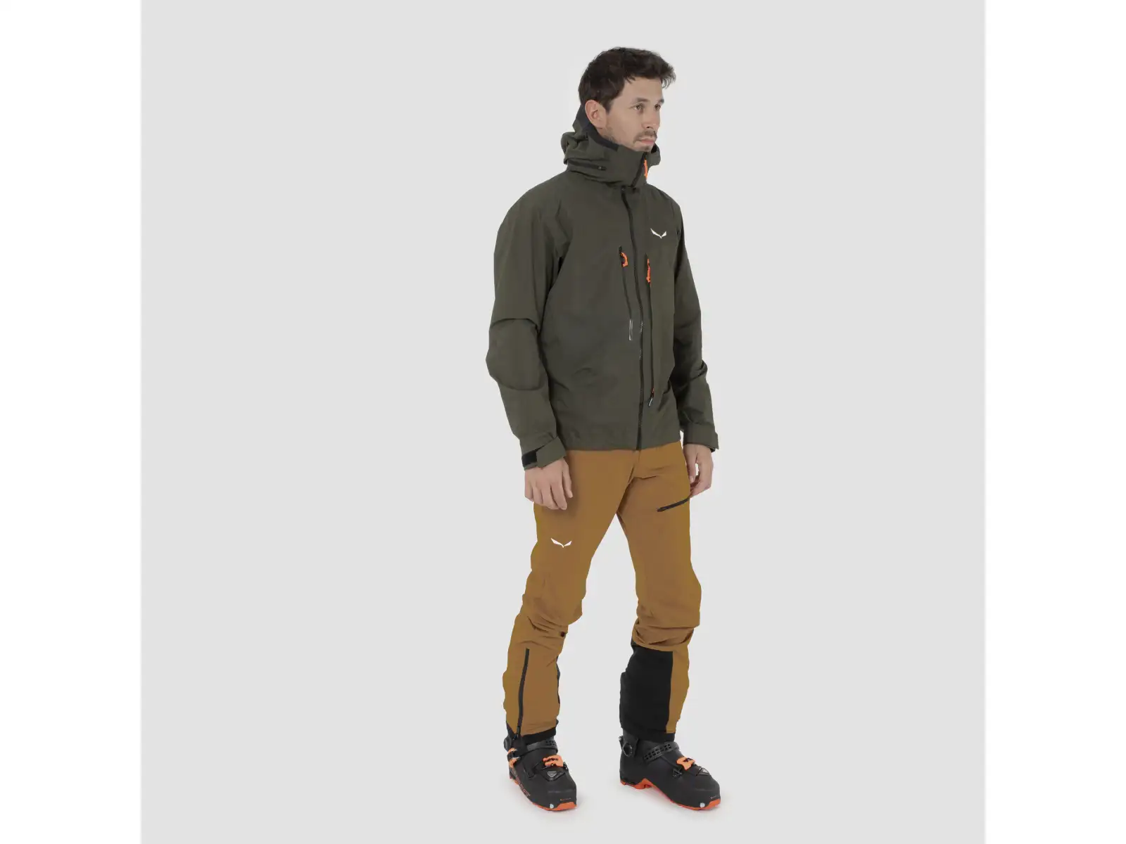 Salewa Sella 3L Powertex Herrenjacke Dark Olive