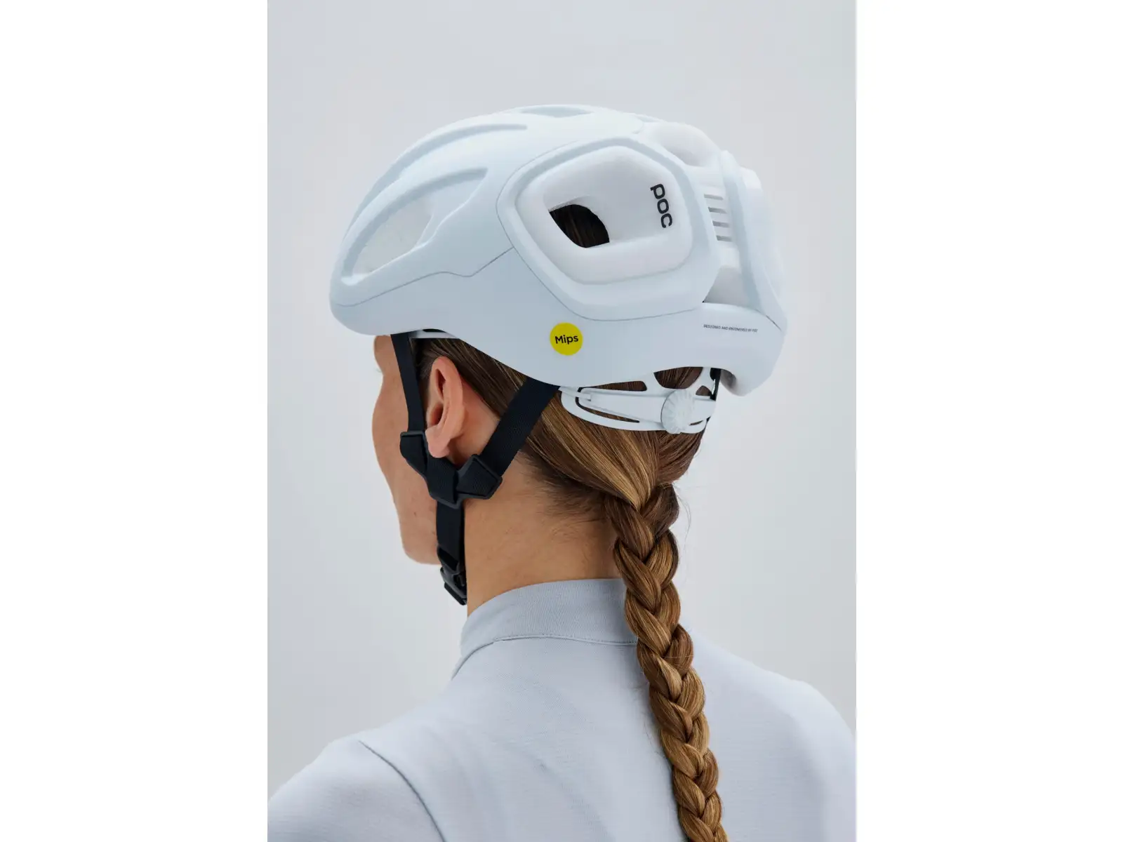 POC Amidal Rennradhelm Hydrogen White Matt