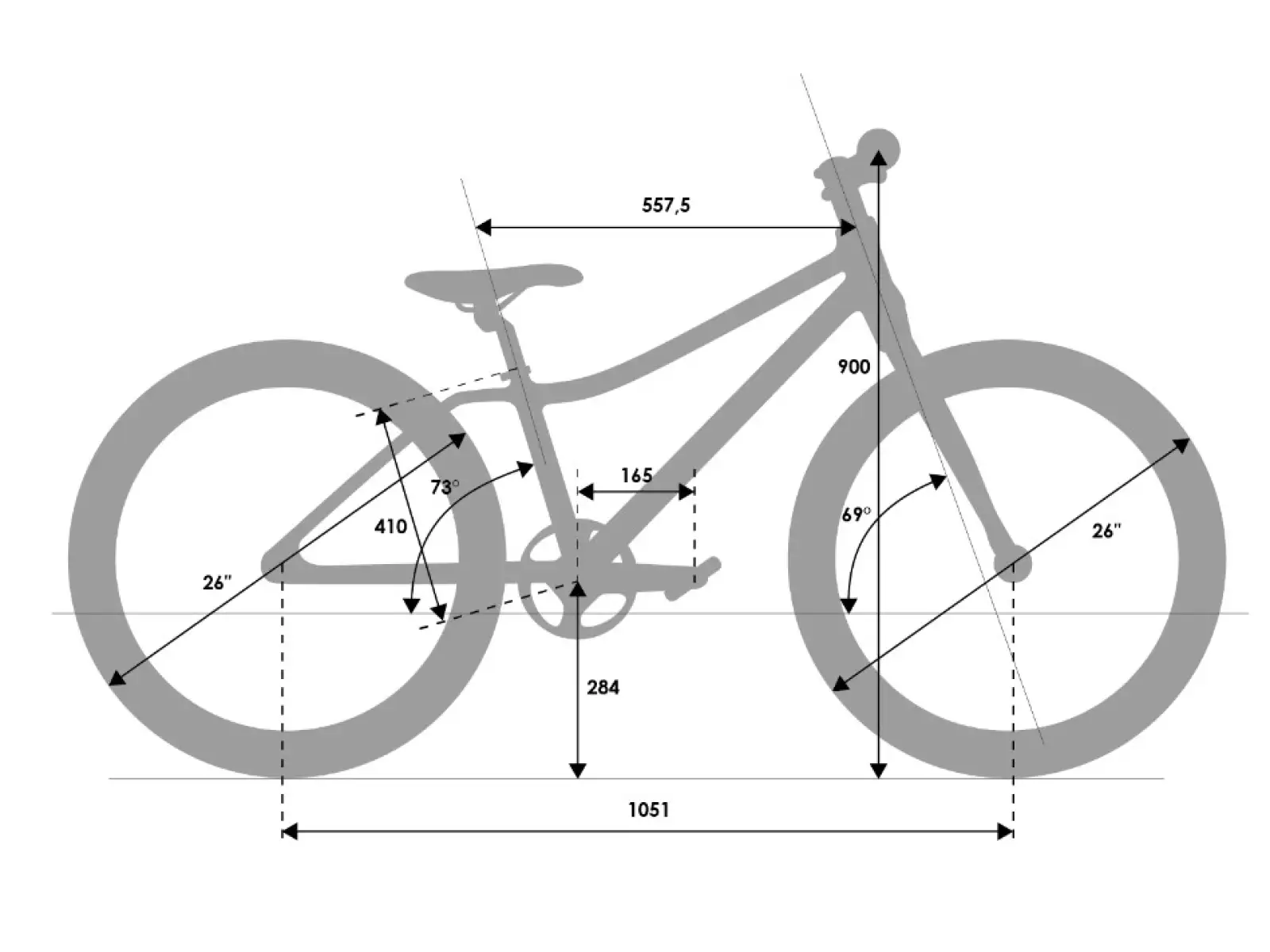 Rascal 26 3 Gang Shimano Nexus Kinderfahrrad Titanium