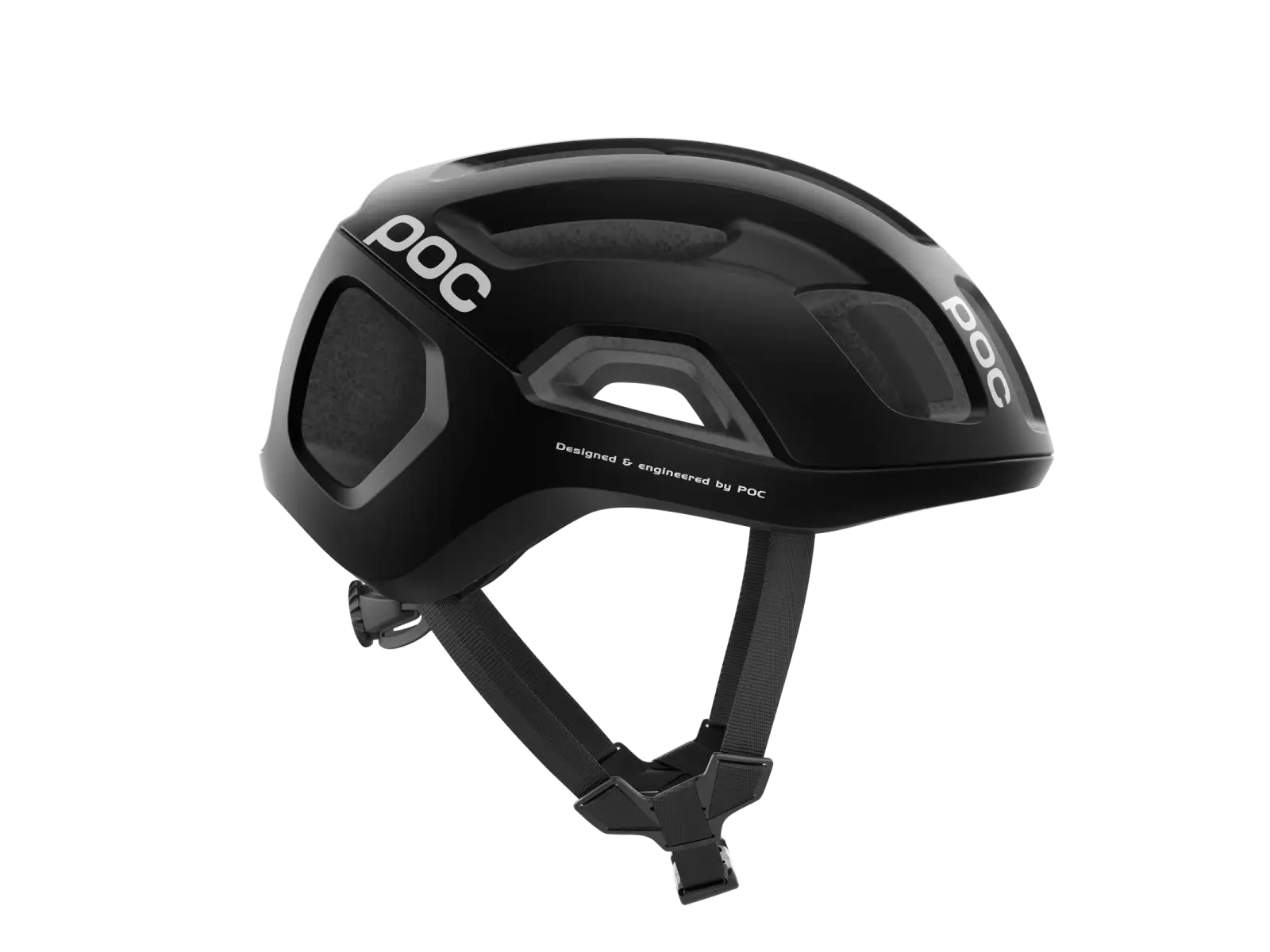 POC Ventral Air WF MIPS Rennradhelm Uranium Black Matt