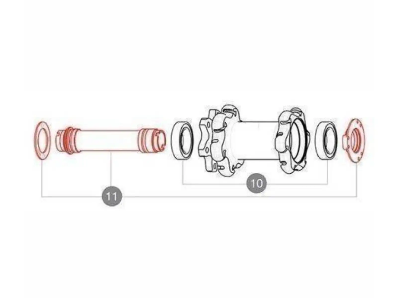 Mavic Road Disc Innenachse 12 mm CL