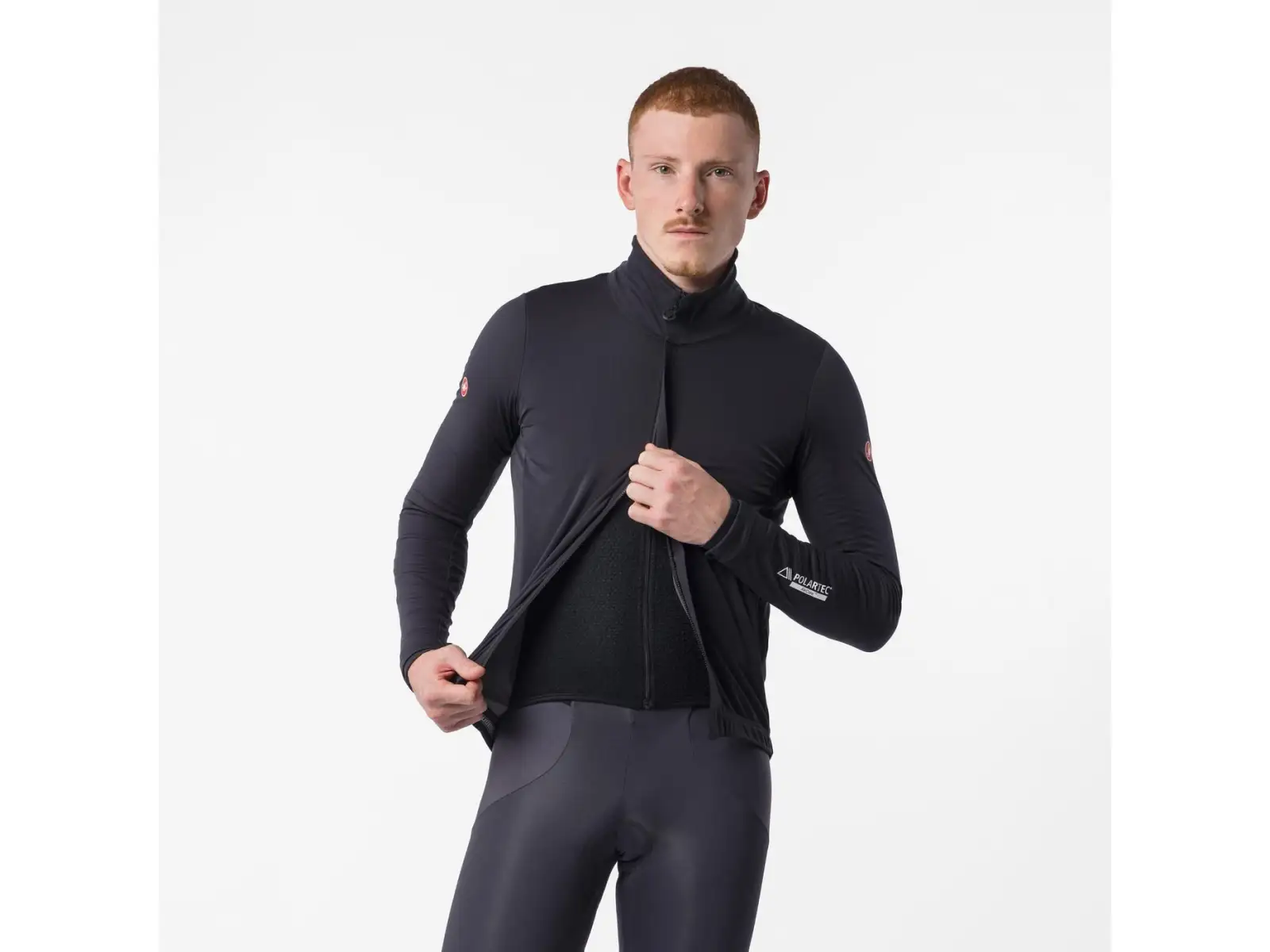 Castelli Alpha 150 Jacket Herrenjacke Light Black/Black