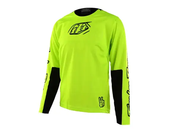Troy Lee Design Sprint Kindertrikot Langarm Icon Yellow