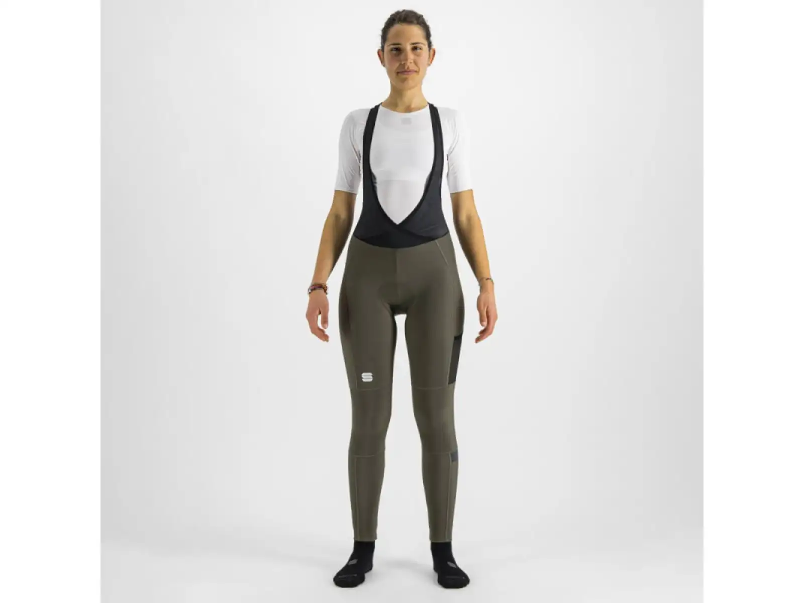 Sportful Giara Damenradhose mit Latz und Polsterung Mud