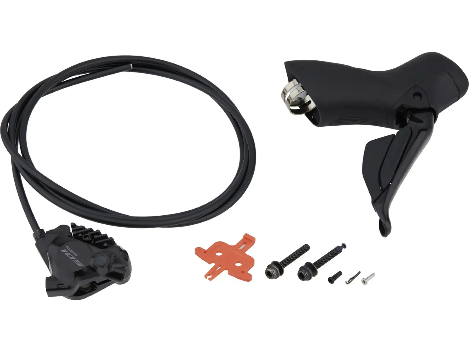 Shimano 105 Di2 BR-R7170 + ST-R7170 Scheibenbremse hinten (rechts), J-kit, Polymer