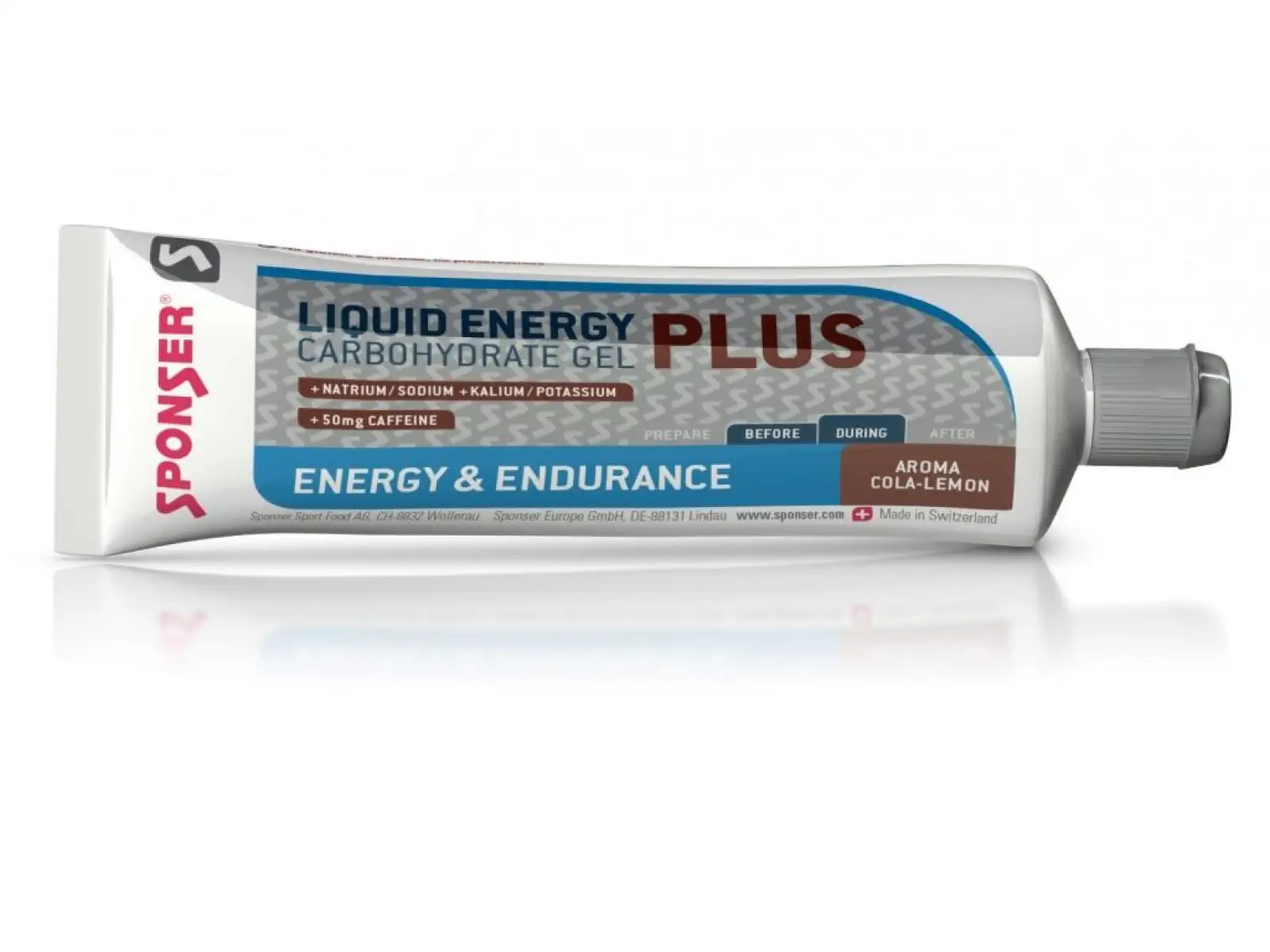 Sponser Liquid Energy Plus Energiegel mit Koffein cola-lemon 70 g