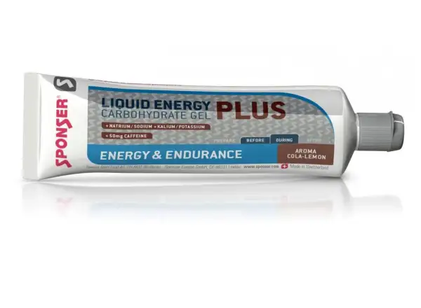 Sponser Liquid Energy Plus Energiegel mit Koffein cola-lemon 70 g