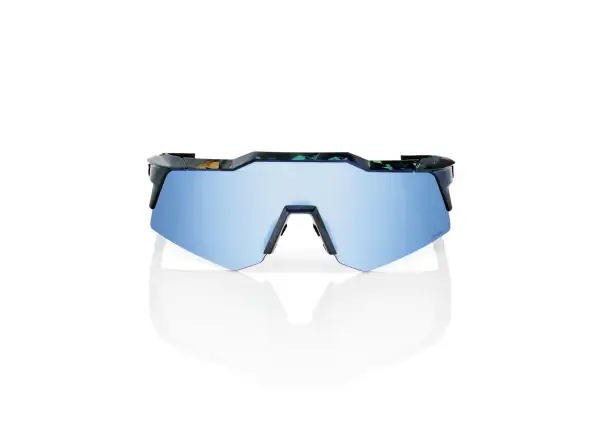 100 % Speedcraft XS Brille in Schwarz Holographic/HiPER Blue Multilayer Mirror