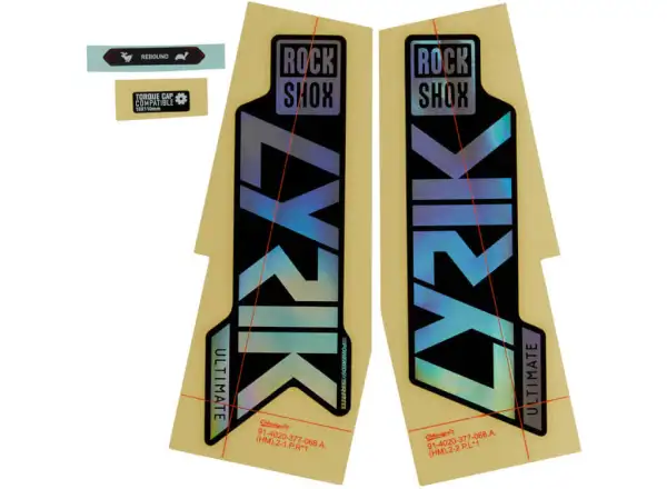 Rock Shox Decal Lyrik Ultimate 27,5"/29" Gloss Rainbow / Gloss Black