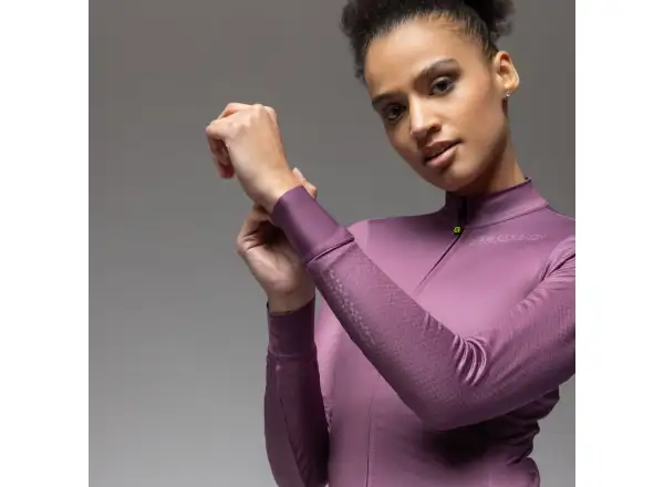 Alé PR-E Follow Me Damen Thermo-Trikot langarm Mauve