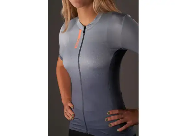 Mavic Essential Graphic Damen-Trikot Kurzarm Orion Blue/Celeste MUSTER