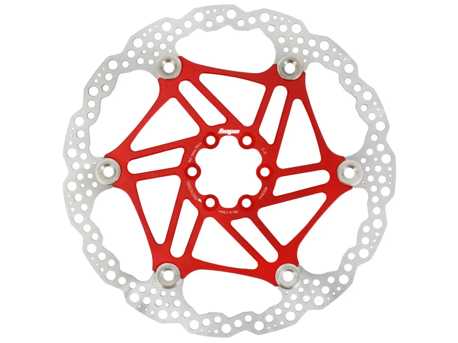 Hope Floating disc 180mm Bremsscheibe rot