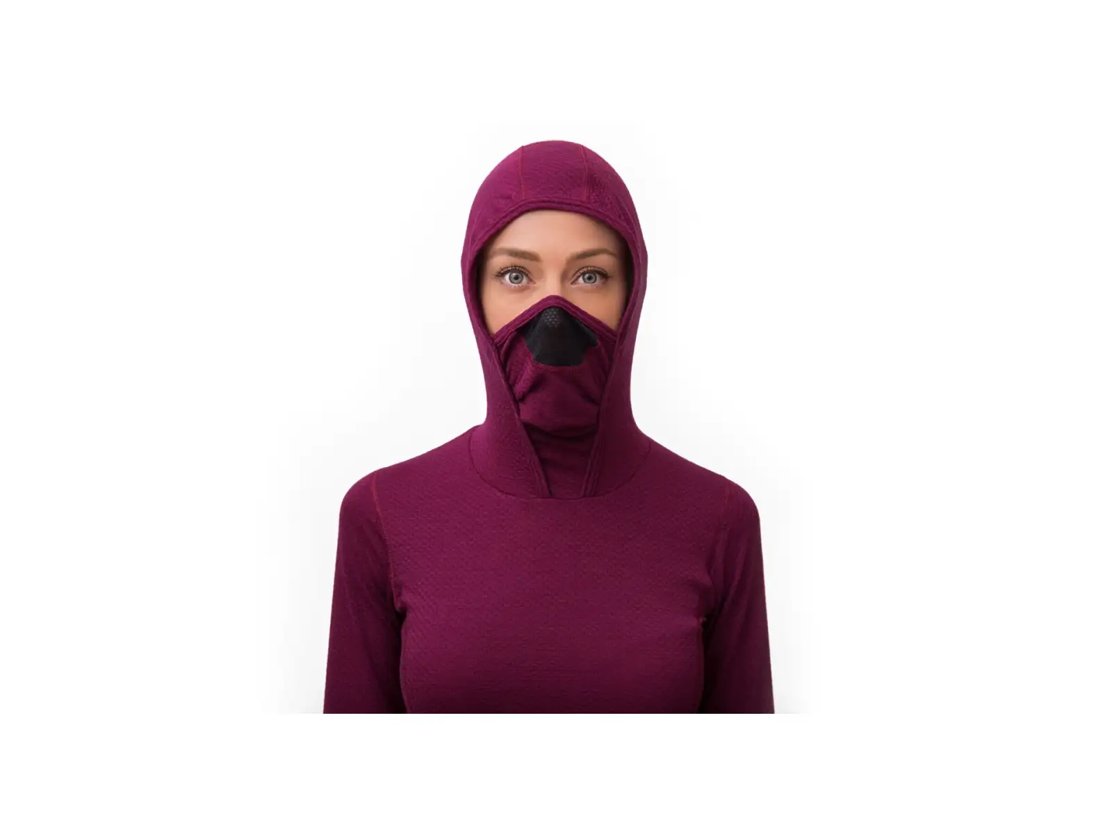 Sensor Merino DF Damen Hoodie langarm violett