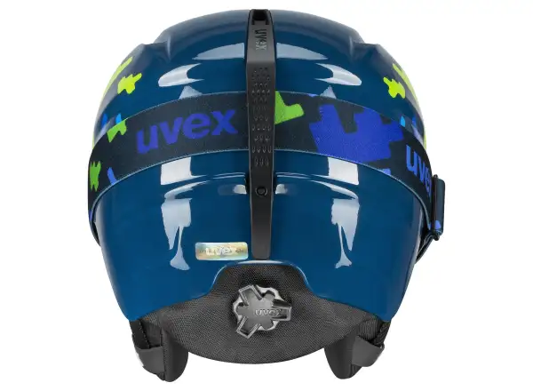 Uvex Viti Set Skihelm und Brille blue puzzle