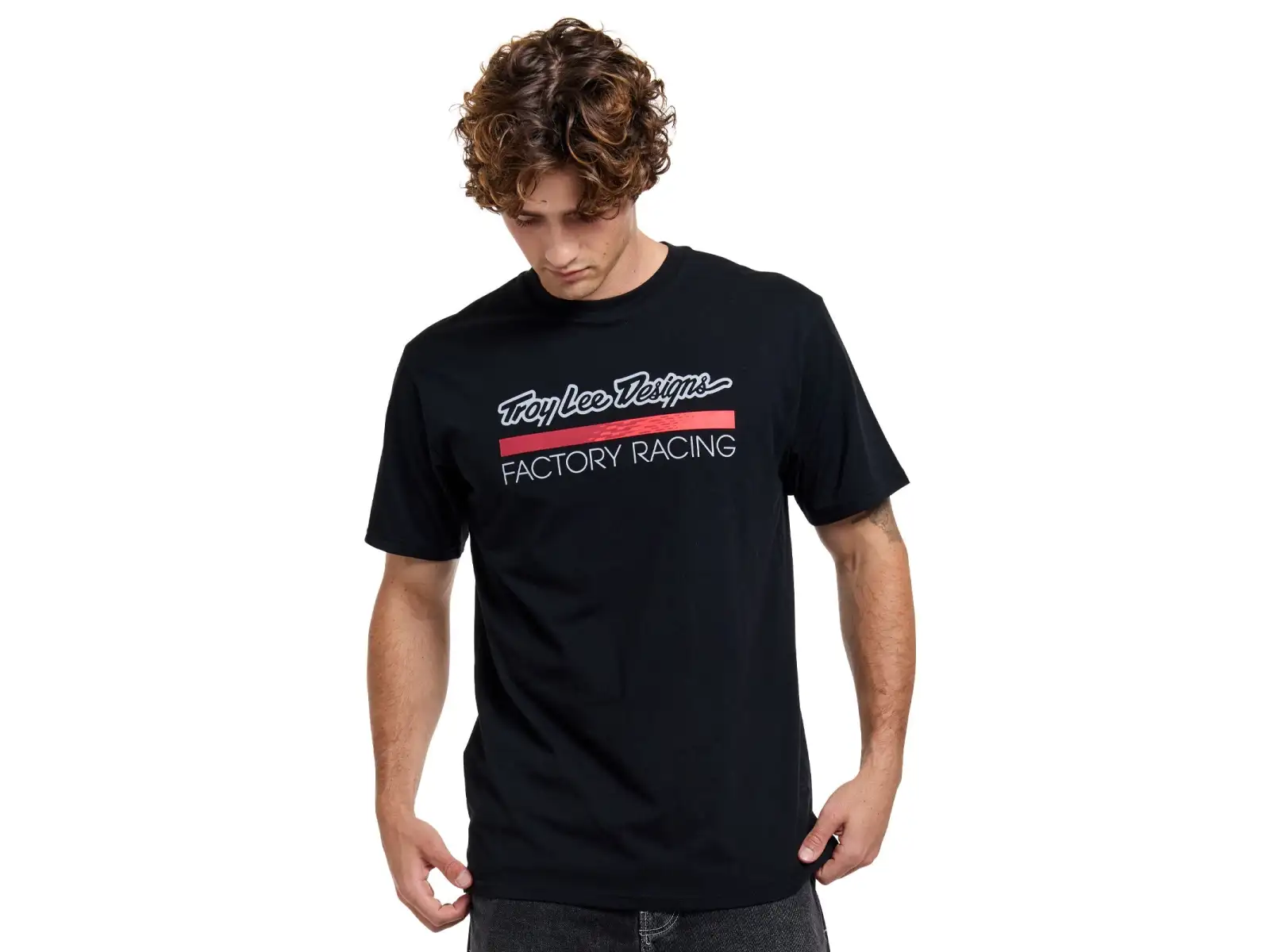 Troy Lee Designs Factory Racing Herren T-Shirt Kurzarm Black/Red