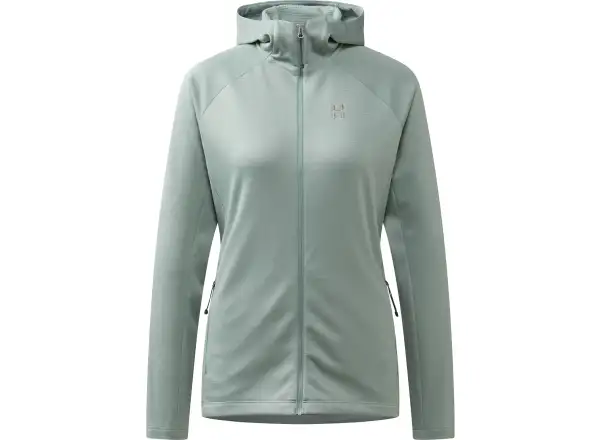 Haglöfs Korp Mid Hood Damen Sweatshirt Dew Green