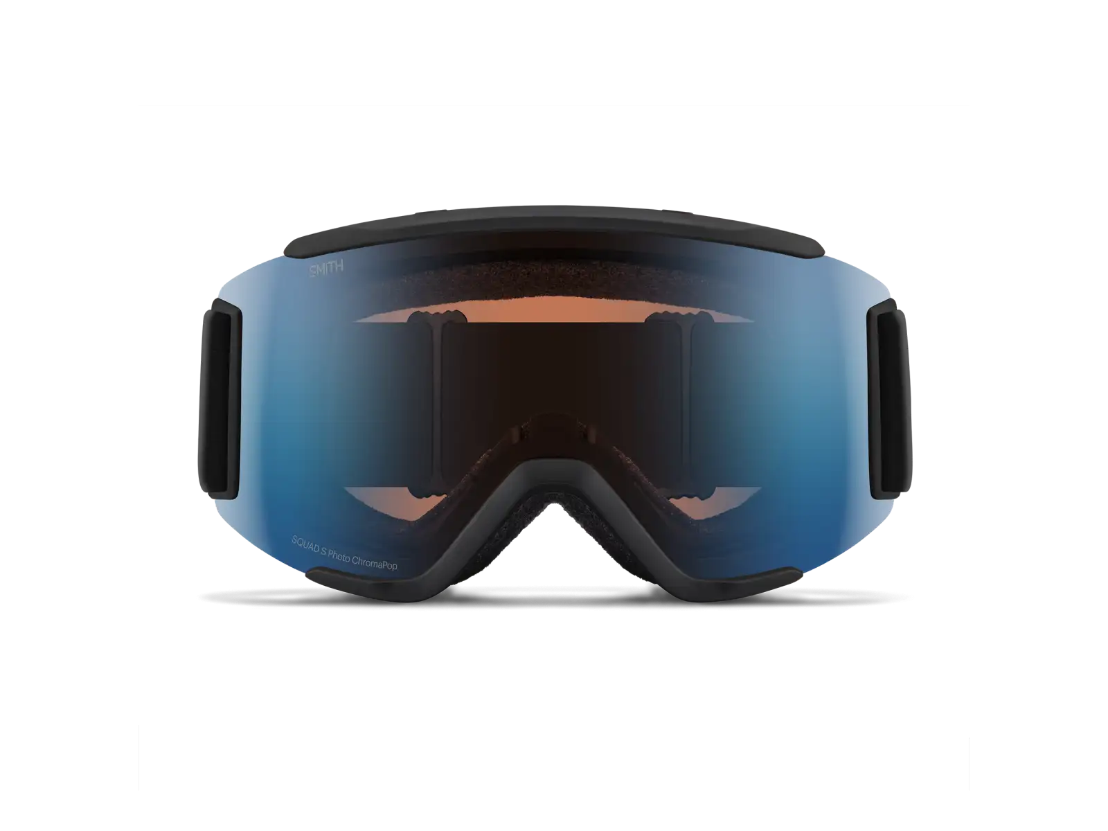 Smith Squad S Skibrille Black / ChromaPop Pro Photochromic Blue Mirror
