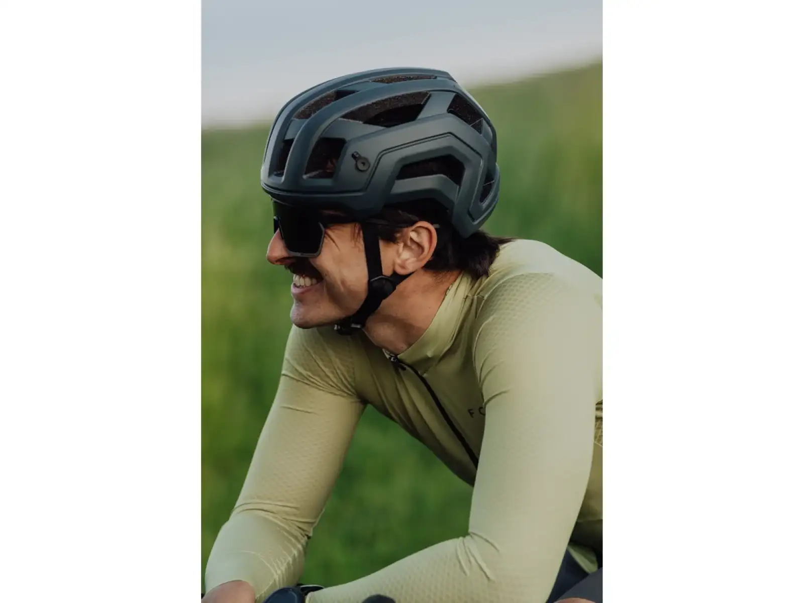 Force Plain Herren Trikot lange Ärmel grün