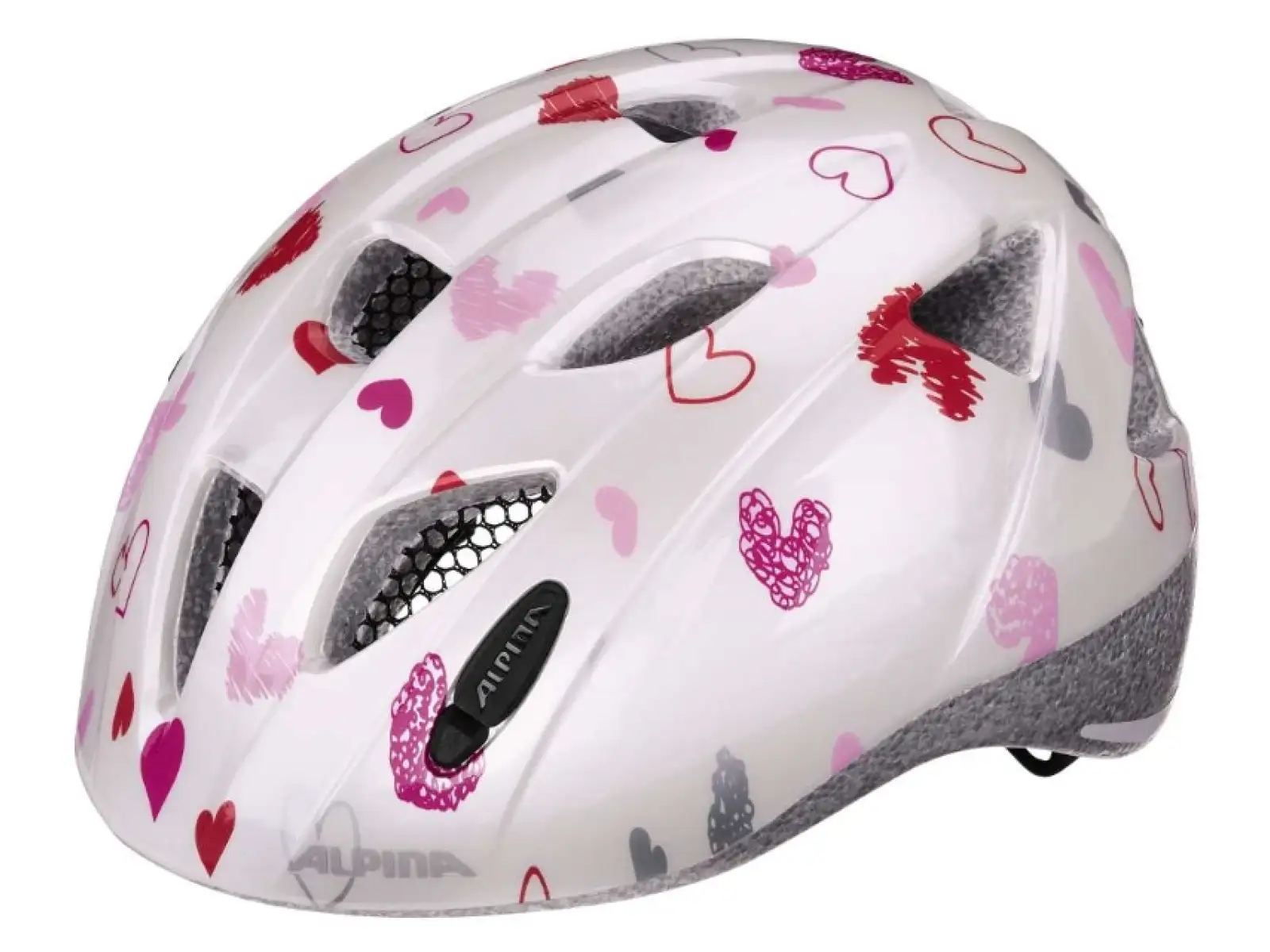 Alpina Ximo Kinderhelm White Hearts