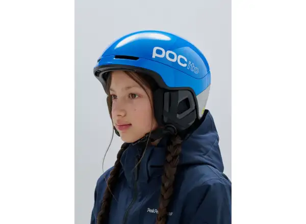 POC POCito Obex Kinder-Skihelm Fluorescent Blue