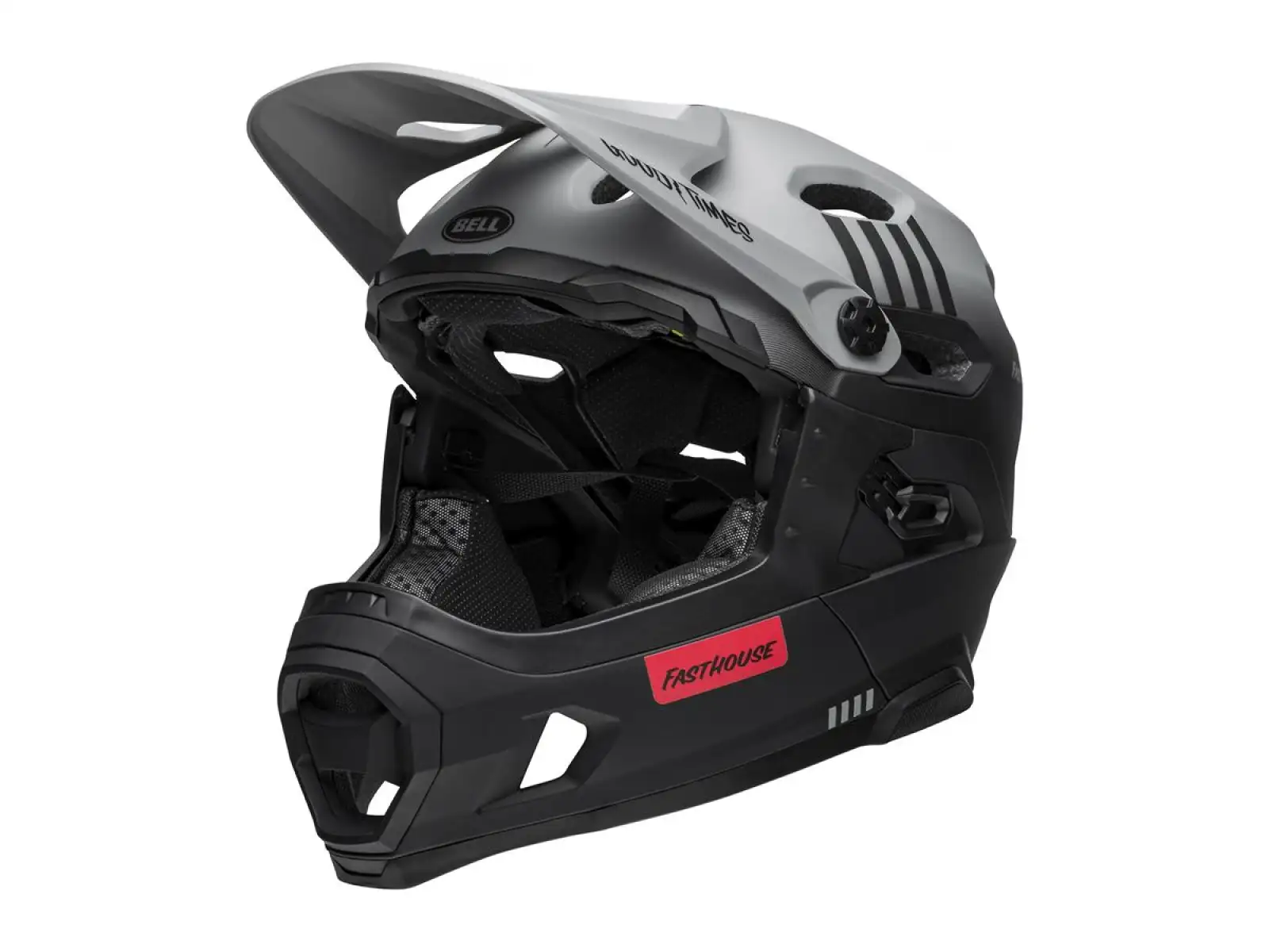 Bell Super DH Spherical Helm Mat Gray/Black Fasthouse