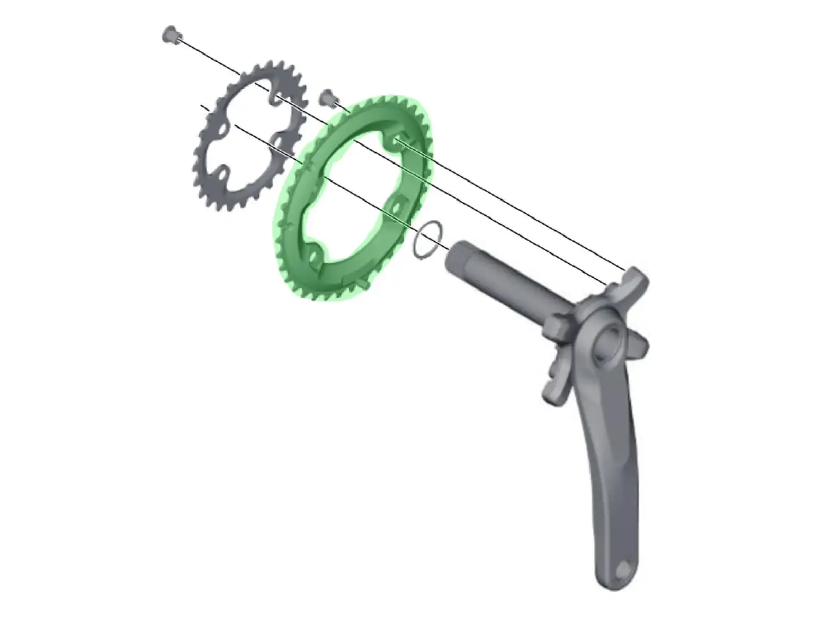 Shimano XT FC-M8000-2 Kettenblatt 34 Zähne