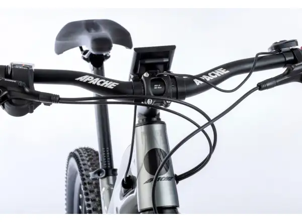 Apache Hupahu MX1 E-Mountainbike (Bafang M510 840 Wh 48 V) Silber