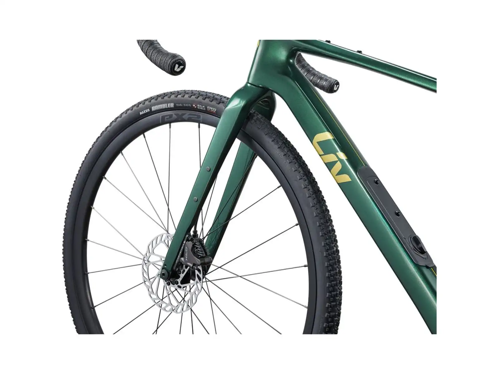 Liv Devote Advanced 2 Gravelbike im Kelp Forest Design.