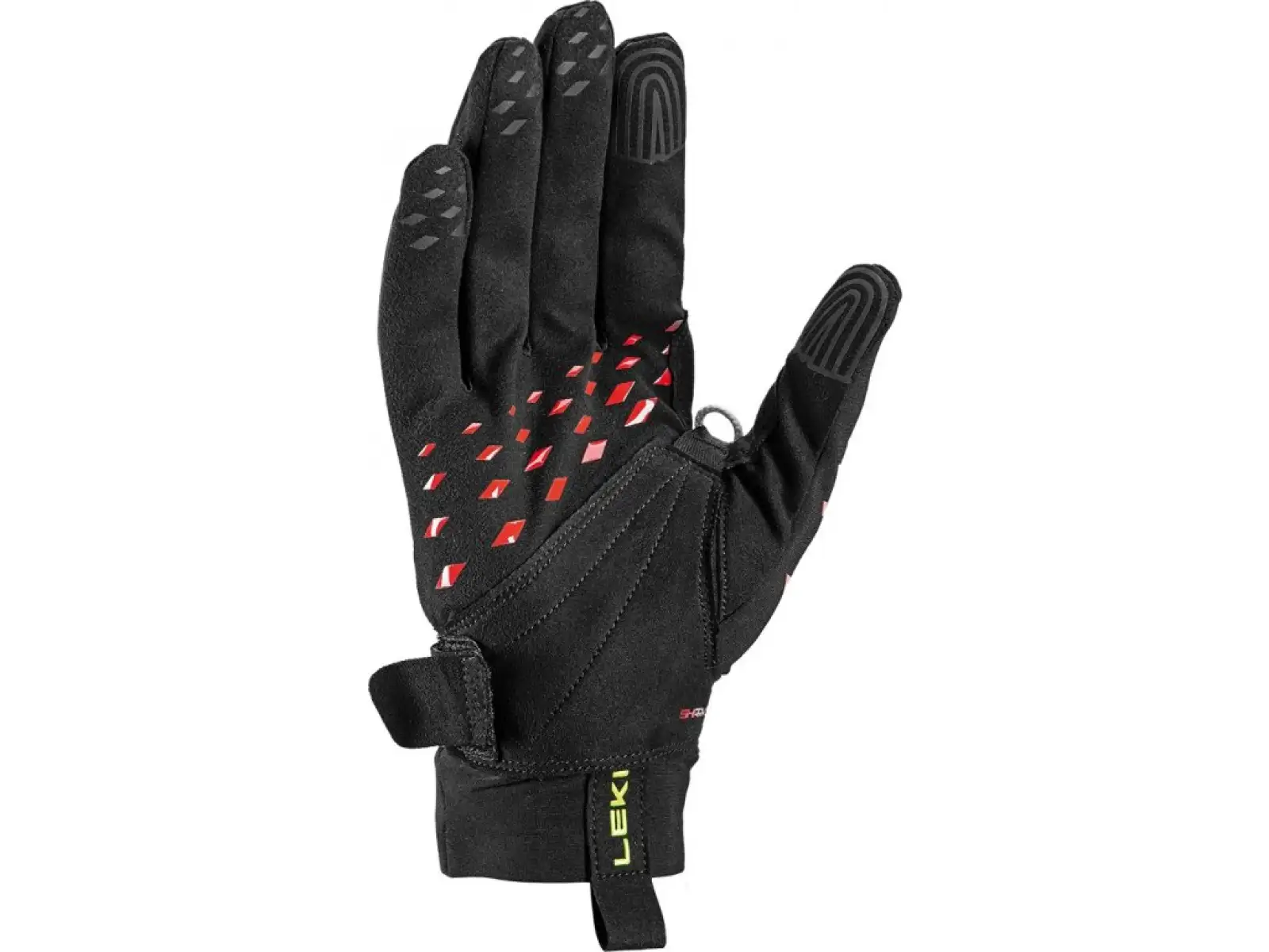 Leki Ultra Trail Storm Shark Laufhandschuhe Black/Red/Neon Yellow