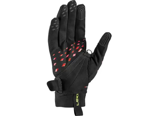 Leki Ultra Trail Storm Shark Laufhandschuhe Black/Red/Neon Yellow