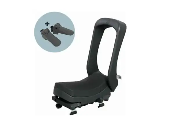 Urban Iki Junior Kindersitz mit Adapter für Gepäckträger in Bincho Black.