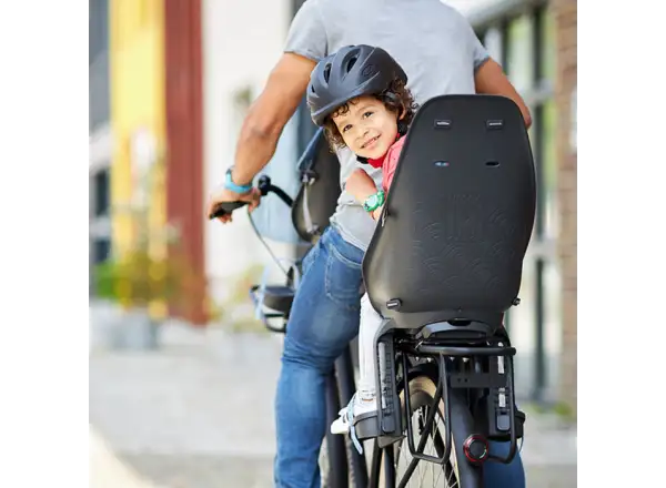 Urban Iki Kindersitz mit Adapter und Gepäckträger SET Bincho Black