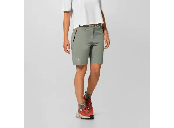 Salewa Puez Talvena Durastretch Damen Shorts Faded Green