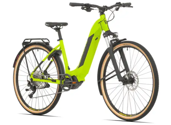 Rock Machine Crossride INT e500 Touring E-Bike Gloss Radioactive Yellow / Black