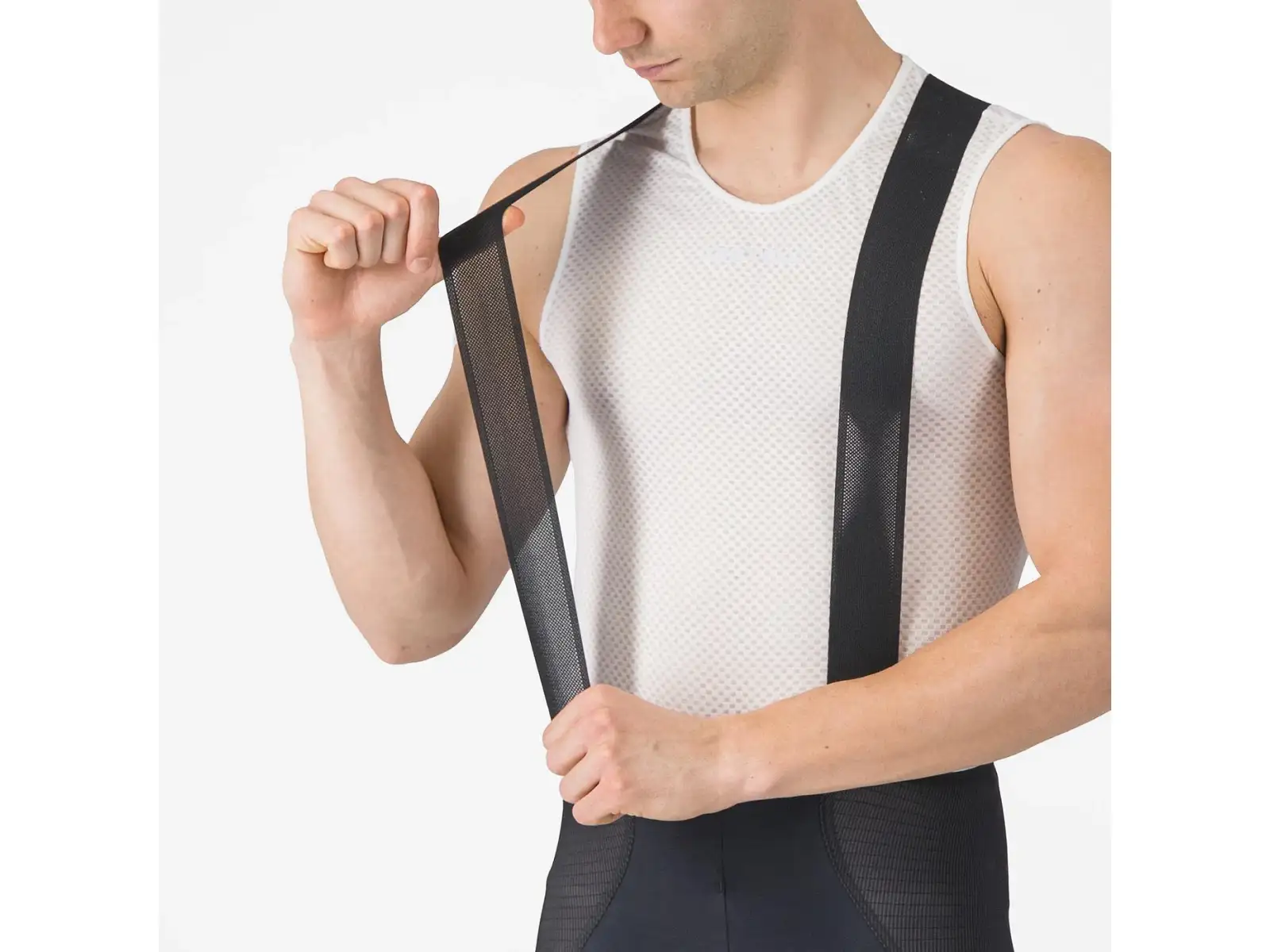 Castelli A/C Herren-Shorts mit Einsatz und Trägern Black