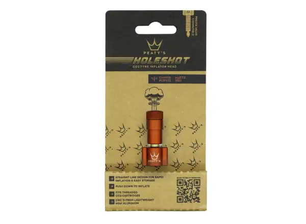 Peatys Holeshot CO2-Pumpe Kopf Rot