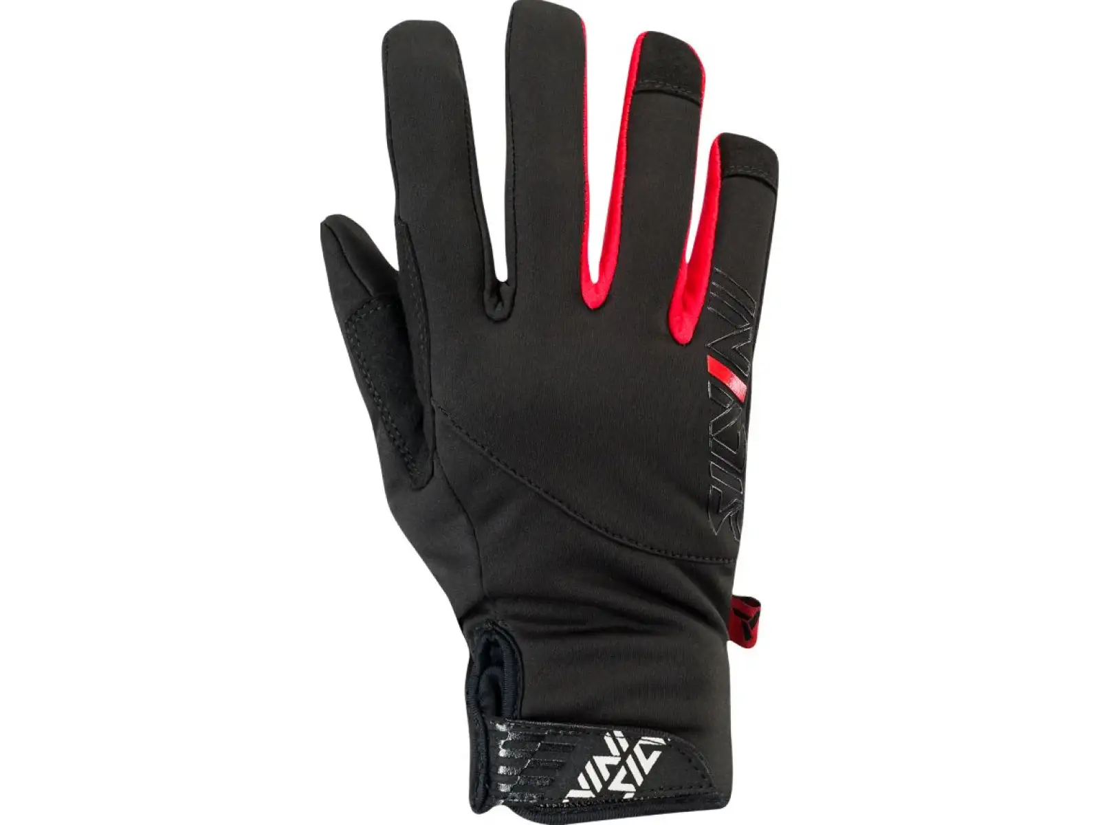 Silvini Ortles WA1540 Damen Winter Softshell Handschuhe schwarz/rot