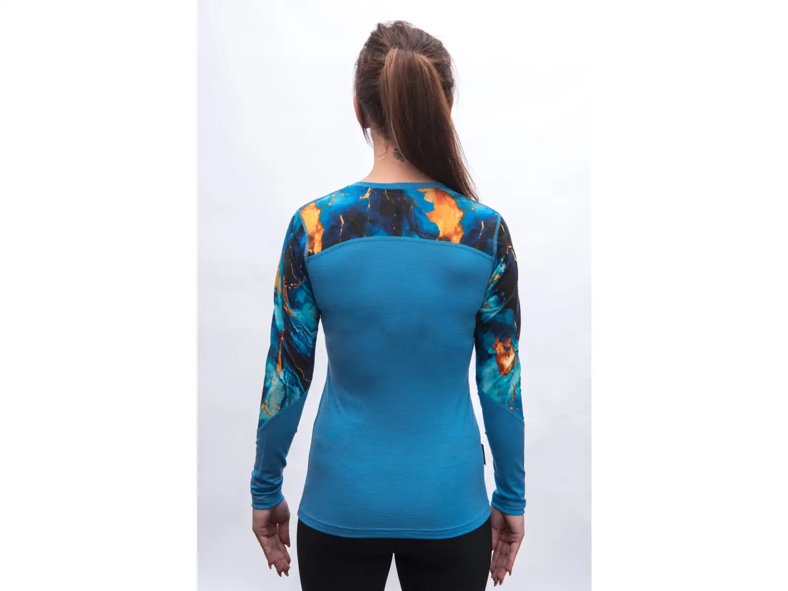 Sensor Merino Impress Damen Langarmshirt Blau/Universe
