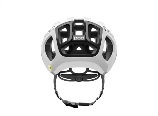 POC Ventral Air MIPS Rennradhelm Hydrogen White/Uranium Black Matt/Logo