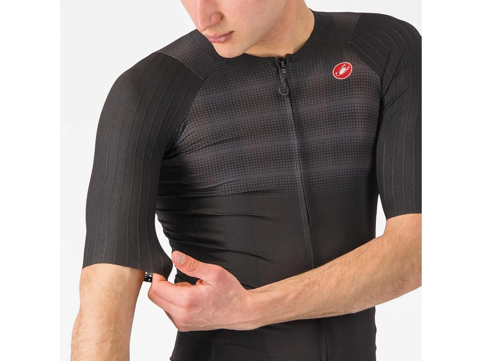 Castelli Aero Race 8S Herren-Trikot Kurzarm Black
