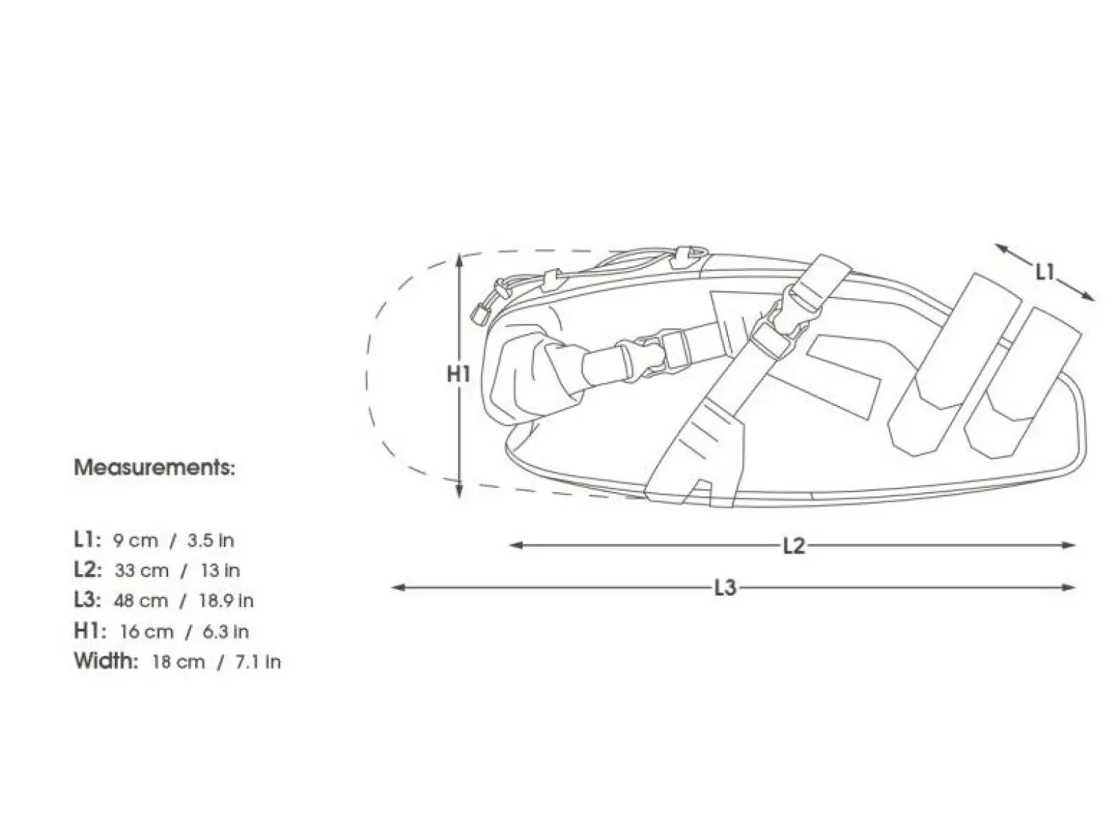Apidura Expedition saddle pack14 l  Satteltasche
