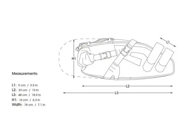 Apidura Expedition saddle pack14 l  Satteltasche