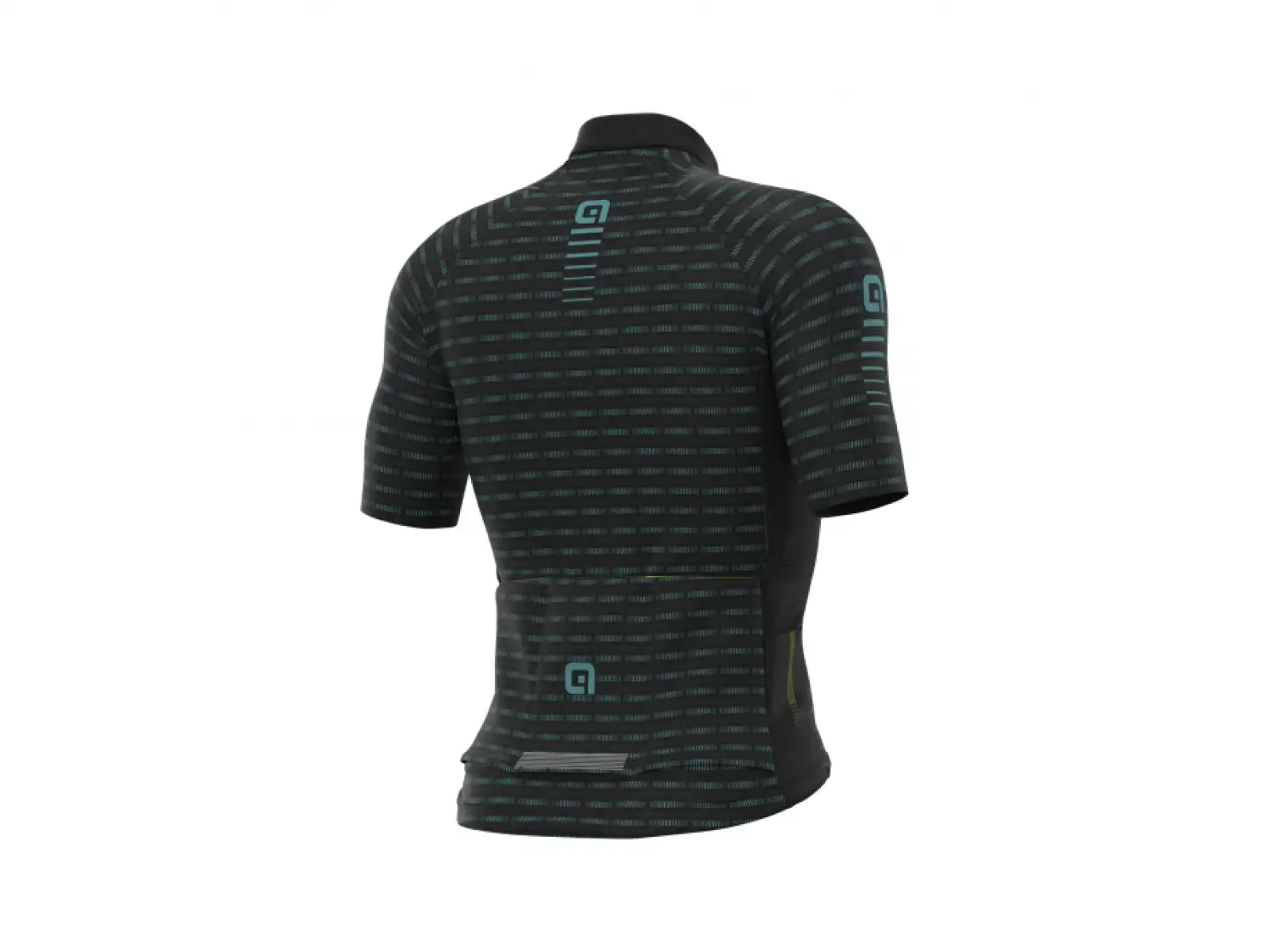 ALÉ GRAPHICS Herren Kurzarmtrikot schwarz/türkis