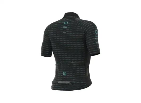 ALÉ GRAPHICS Herren Kurzarmtrikot schwarz/türkis