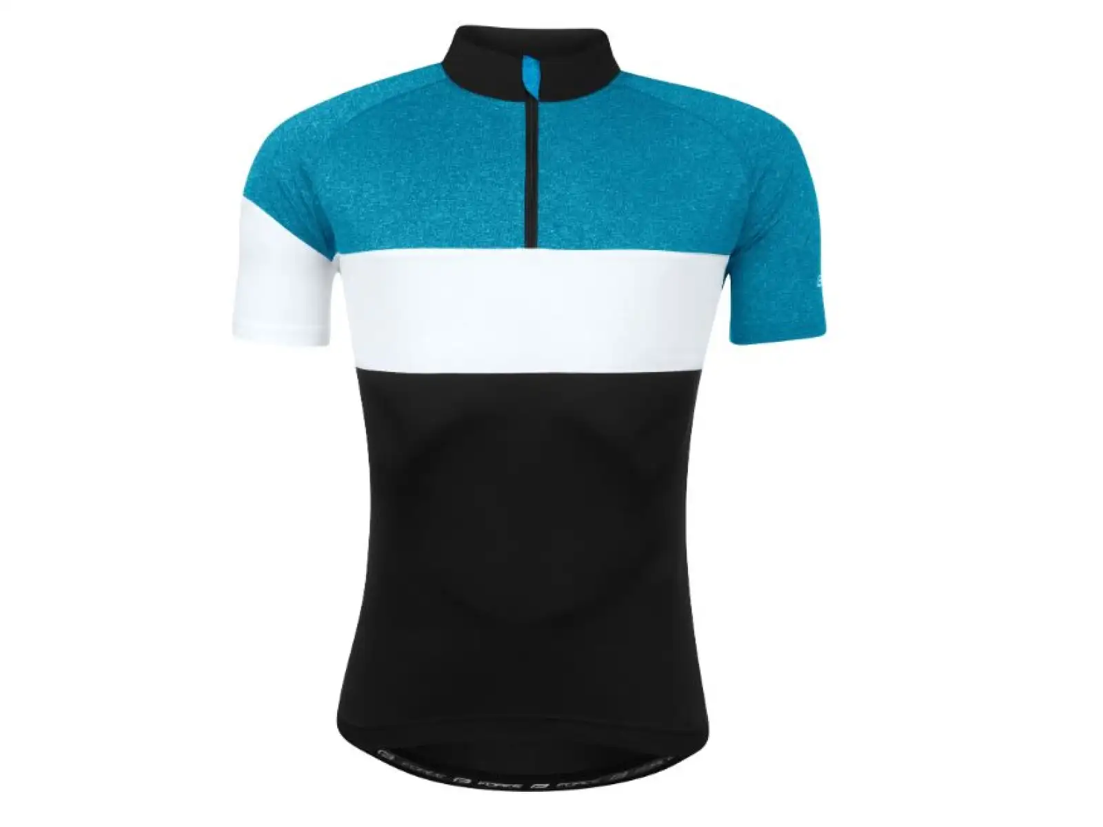 Force View Herrentrikot kurzarm schwarz/blau/weiß.