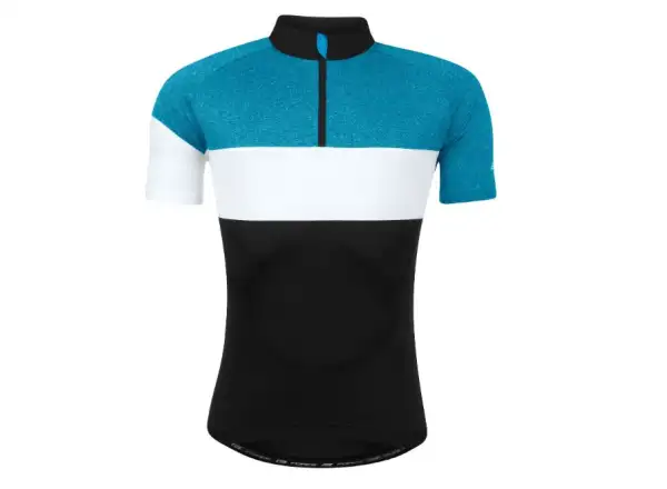 Force View Herrentrikot kurzarm schwarz/blau/weiß.