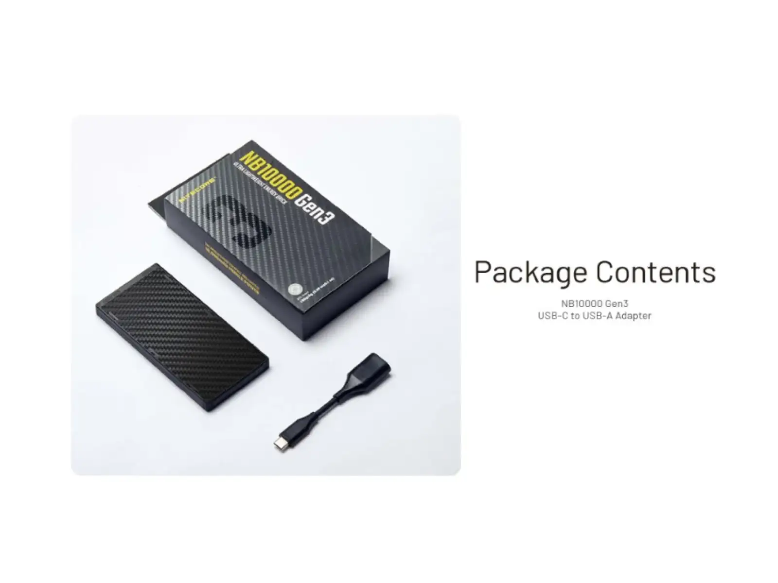 Nitecore leistungsstarke Powerbank NB10000 Gen3